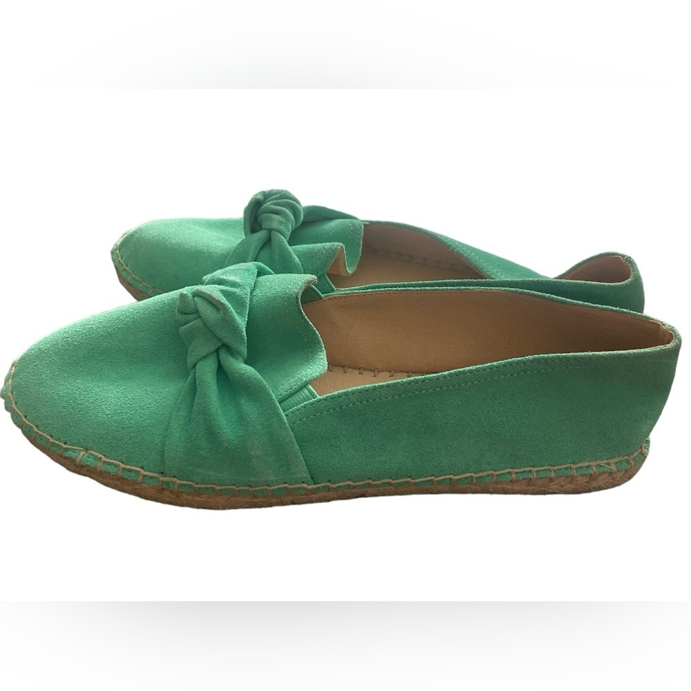 Green Suede Women's Espadrilles